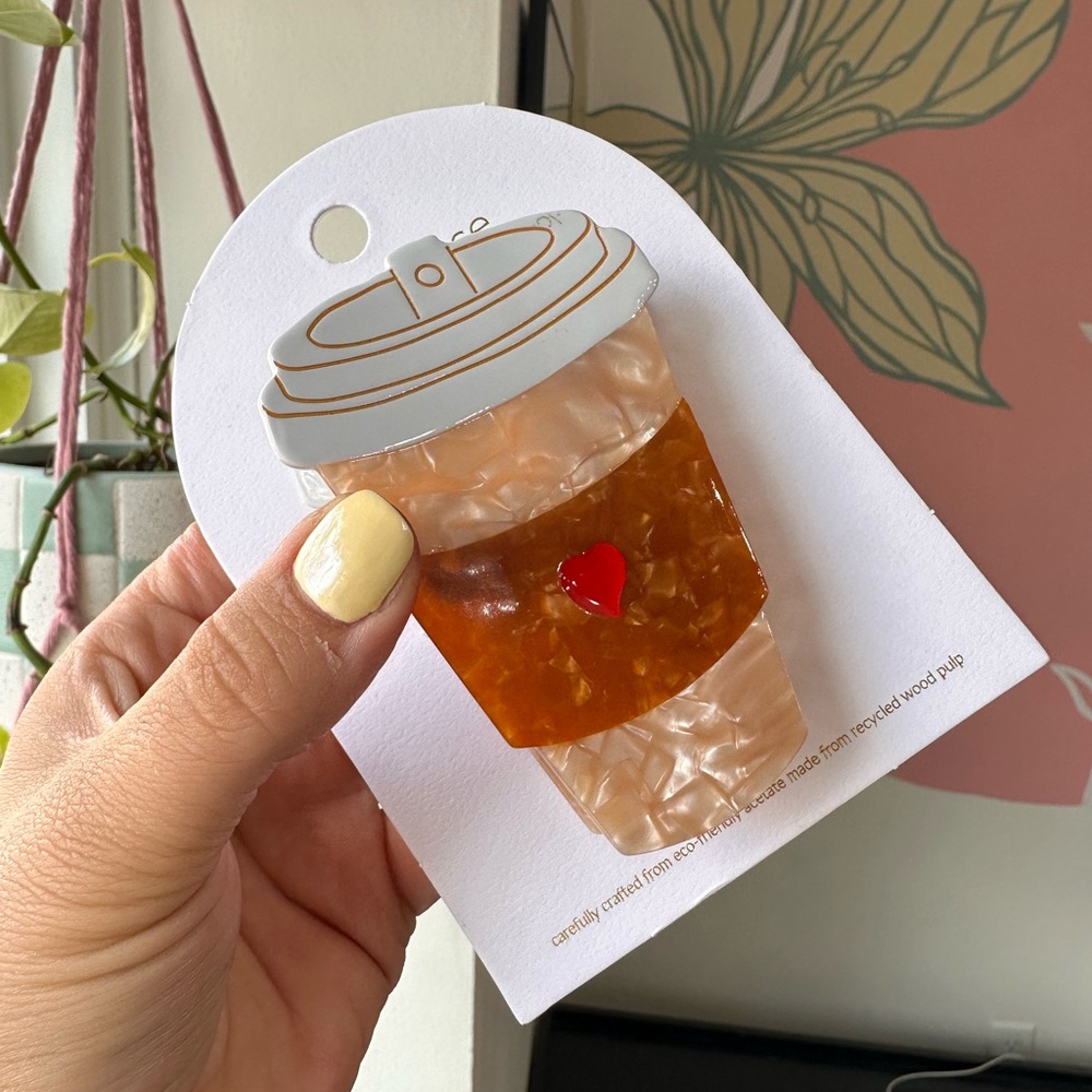 Coffee Cup Claw Clip
